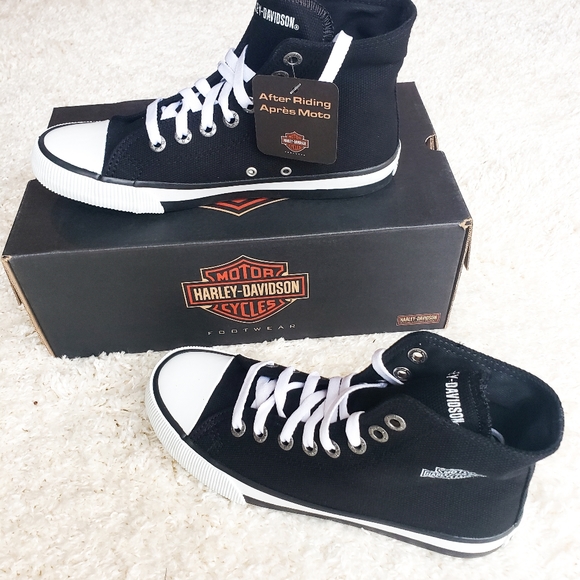 Harley-Davidson Shoes - Harley-Davidson Women's Black Canvas Sneakers